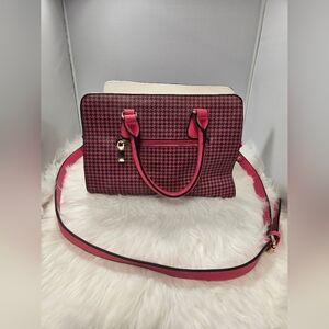 Stylish Pink Houndstooth Women's Bag